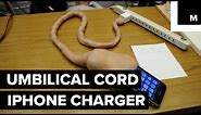 Umbilical cord iPhone charger