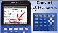 TI 84 Plus CE How to Convert Lengths from One Unit to Another Unit