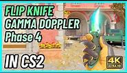 ★ CS2 Flip Knife Gamma Doppler (Phase 4) | CS2 Knife In-Game Showcase [4K]