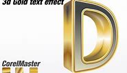 CorelDraw Tutorial: How to make 3D Gold text Effect