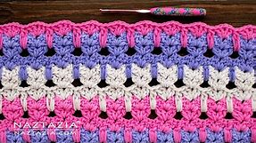 HOW to CROCHET CAT STITCH - Quick Easy and Cute Pattern by Naztazia