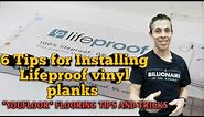 How to Install LifeProof Vinyl Flooring - 6 tips for installing lifeproof vinyl planks