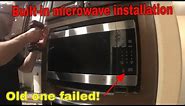 Built-in Microwave Installation Inside Kitchen Cabinet
