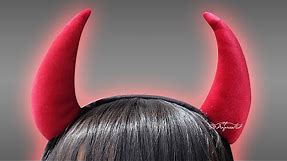 How to Make Horns EASY 😈 DIY Devil Horns Headband - Demon Horn Headdress for BEGINNERS