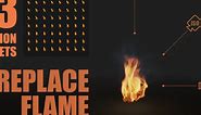 ArtStation - Fireplace flame - Flipbook & Sequence Animation Sheets - 3 view angles | Game Assets