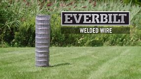 Everbilt 3 ft. x 50 ft. Galvanized Steel Black PVC Coated Welded Wire 308381EB