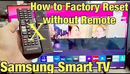 Samsung Smart TV: How to Factory Reset without Remote (Use USB wired keyboard)