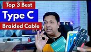 Best Type C Braided Cable | Fast Charging/Data Transfer | Live charging test | Rs.99 - 150 only👍👍