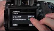 How To Check Battery Info On Canon 70D Camera