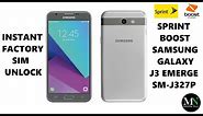 SIM Unlock Sprint / Boost / Virgin Samsung Galaxy J3 Emerge For Use On GSM Carriers!