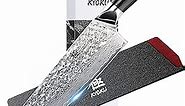 KYOKU Chef Knife - 8"- Shogun Series Japanese VG10 Steel Core Hammered Damascus Blade Kitchen Knife - with Sheath & Case