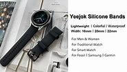 Yeejok Silicone Watch Bands for 22mm Men Fossil Gen 6 44mm
