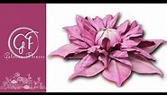 How to make a leather flower, Clematis Josephine , Video Tutotial and a Bonus Book, Trailer