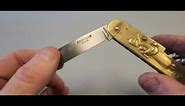 vintage coursolle french brass pocket knife