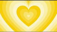 Yellow Heart Background Screensaver Loop 1 Hour 1080p HD