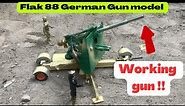 German world war 2 anti tanks Gun Flak 88 Firing