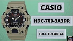 Casio HDC-700-3A3 Illuminator Analog Digital Men Watch | REVIEWS | HOW TO SET TIME