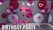 Ava's Birthday Party | Virtual Tour | Sims 4 + CC LINKS