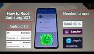 How to root Samsung Galaxy S21 Android 13 with Magisk & Odin #watchtillend #rootsamsung #superuser