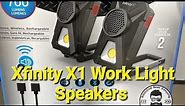 Xfinity X1 Work Light Speakers Bluetooth Quick Review