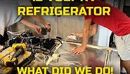 Why 12 Volt Fridge is the way to go! 12 Volt Dometic RV Refrigerator Conversion