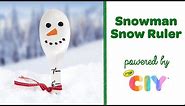 DIY Snow Measuring Stick, Snowman Craft for Kids || Crayola CIY