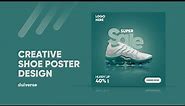 Nike Modern Shoe Poster Design