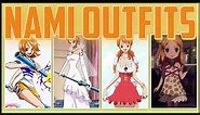 Evolution of NAMI OUTFITS - ONE PIECE