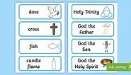 Christian Signs and Symbols Word Cards