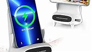 Gifts for Men&Women,15W Wireless Charger Stand with Amplifying Sound Design Fast Qi, 40th 50th 60th 70th 80th Birthday for Him Her Dad Husband,Unique Cool Tech Office Gifts