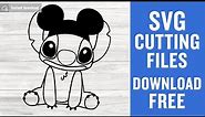 Stitch Mickey Ears Svg Free Cut File for Cricut