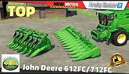 FS22 | John Deere 612FC/712FC Foldable Corn Headers - Farming Simulator 22 New Mods Review 2K60