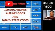 AIRLINE CODES AND AIRLINE LOGOS (100 AIRLINES IN THE WORLD)