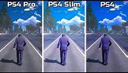 PS4 Pro VS PS4 Slim VS PS4 4K Graphics Comparison | ft. PUBG, GTA 5, God of War 4, FIFA 19, Fortnite