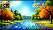 Cartoon Background - Autumn landscape+.