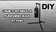 How To Make a DIY Punching Bag Stand.