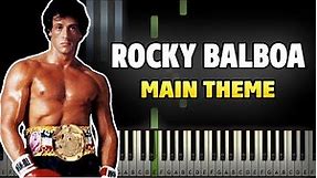 Rocky Theme Song - Gonna Fly Now Piano Tutorial (Sheet Music + midi)