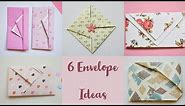 6 Easy Paper Envelopes for Scrapbooking | Folding Letter into Envelopes | Gift Envelope #envelope