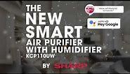 Sharp Smart Air Purifier with Humidifier (KCP110UW) Feature Video