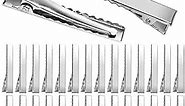 Alligator Hair Clips, 210 PCS Alligator Clips for Hair Bows, Single Prong Gator Silver Metal Hair Clips, Flat Hair Bow Clips Making Bulk DIY Supplies for Crafts Accessory (1.8 Inch & 2.2 Inch) Aisuly
