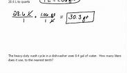 Converting Liters to Quarts 7.5