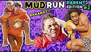 TARZAN ON OBSTACLE COURSE VIDEO!  FUNnel Family Mud Run Parent's Edition  SQUISHY WATER