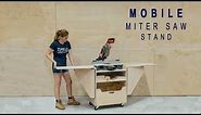 DIY Mobile Miter Saw Stand