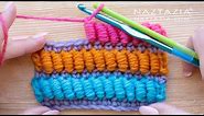 HOW to CROCHET BULLION STITCH - Coil Stitches Using 2 Crochet Hooks Tutorial