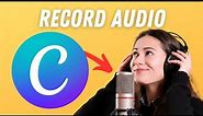How to Record Audio in Canva | Recording Audio Made Easy | Canva Tutorial