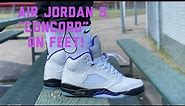 AIR JORDAN 5 "CONCORD" "REVIEW AND ON FEET!