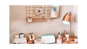 Decor I picked for my rose gold office!