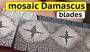 Top 10 Damascus Patterns. Mosaic Damascus.