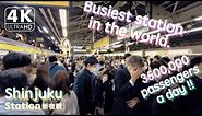 【4K】All about Shinjuku Station, during rush hour（Binaural Tokyo Sounds / DJI Pocket 2）
