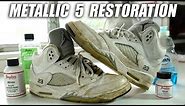 Jordan Metallic 5 Full Restoration! A Quick Thrift Fix!